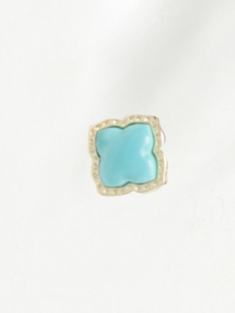KENDRA SCOTT Gold Turquoise Mallory Stud Earrings - Picture 4 of 4